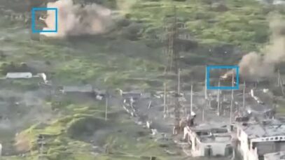 Two BTR-82 APCs Destroyed Near Bilohorivka