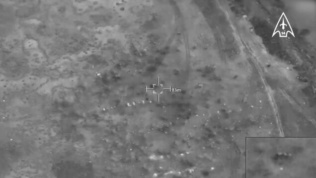 Big HIMARS Cluster Strike on Russian Training Ground in Zaliznyi