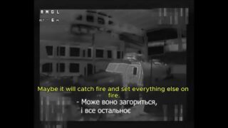 Fibre-Optic Drone Destroys Three Russian Vehicles in Warehouse (Akhmat MRAP,