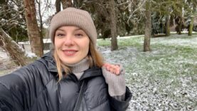 First snow and winter coming to Ukraine. Vlog 230: War