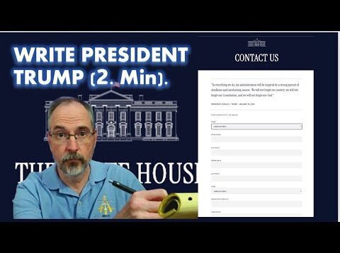 HERE’S HOW TO WRITE THE WHITE HOUSE