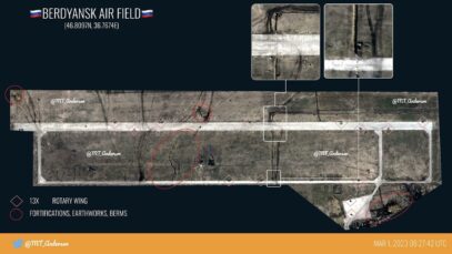 Satellite Images Show Expansion of Russian Helicopter Base in Berdiansk/Berdyansk