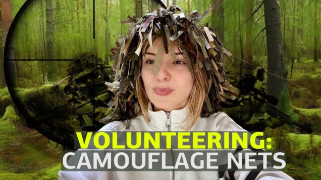 VOLUNTEERING: CAMOUFLAGE NETS. Vlog 329: War in Ukraine