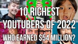 10 RICHEST YOUTUBERS 2022 Who earned $54 Million? Markiplier, Unspeakable,
