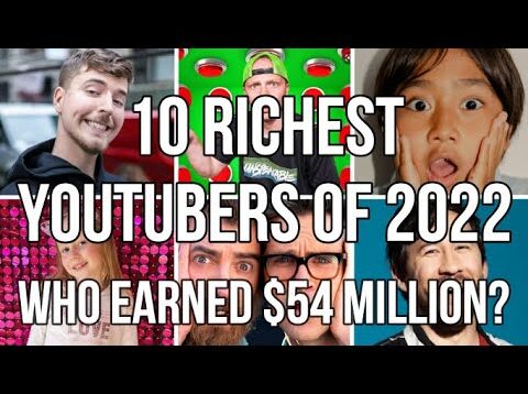 10 RICHEST YOUTUBERS 2022 Who earned $54 Million? Markiplier, Unspeakable,