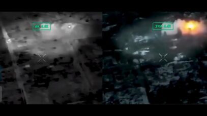 Bradley Clears Russian Occupied Buildings in Toretsk with APC Support: