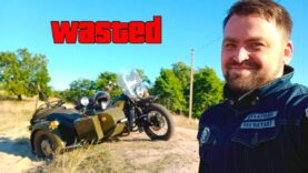 Dnepr Sidecar Motorcycle 2WD (Not Ural) Off Road Ride. Nearly