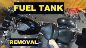 How to remove fuel tank from your motorcycle Honda VTX1800.