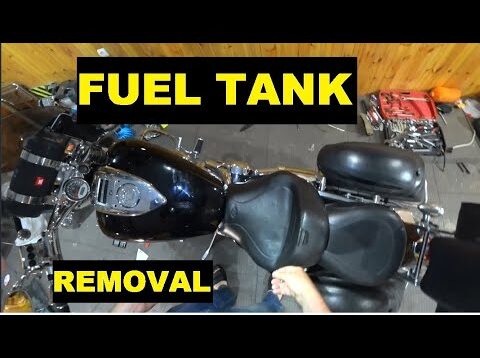 How to remove fuel tank from your motorcycle Honda VTX1800.