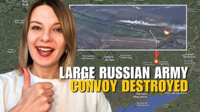 LARGE RUSSIAN ARMY CONVOY DESTROYED IN DONETSK REGION Vlog 1003: