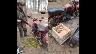 Russian Soldier Shows Off His Top Range Combat Vehicle: A