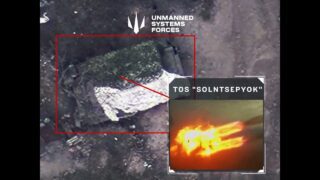 Russian TOS-1 MLRS Launcher Destroyed Near Vuhledar