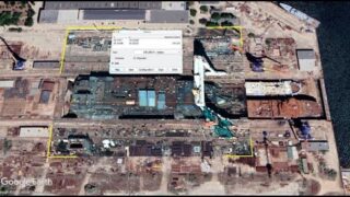 Satellite Imagery of Russia’s New Ship Being Constructed in Crimea