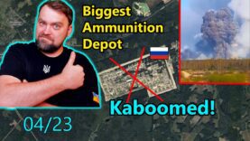 Update from Ukraine Wow! Huge Ruzzian Ammunition Warehouse Kaboomed near