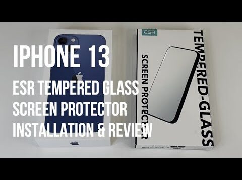 iPhone 13 ESR Tempered Glass Screen Protector – Installation, Demonstration,