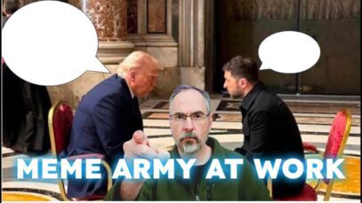 Meme Warriors Go Nuts with the Trump Zelensky Huddle