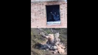 Russians Wave to Spotter Drone Before Air Strike & HAMMER