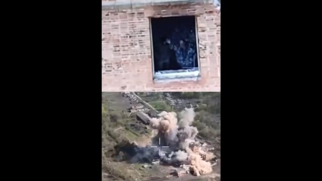 Russians Wave to Spotter Drone Before Air Strike & HAMMER