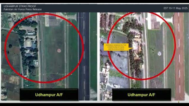 Satellite Images of Indian Air Bases: NO S-400 Hit, Udhampur