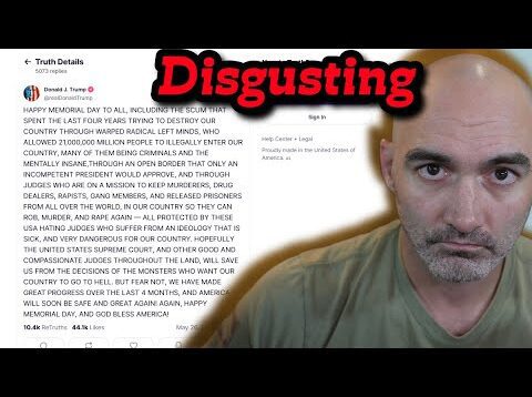 Trumps Memorial Message Was Honestly Disgusting