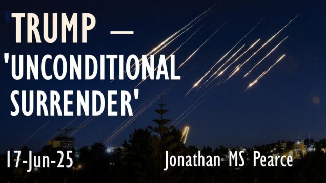 Trump Demands ‘Unconditional Surrender’ by Iran