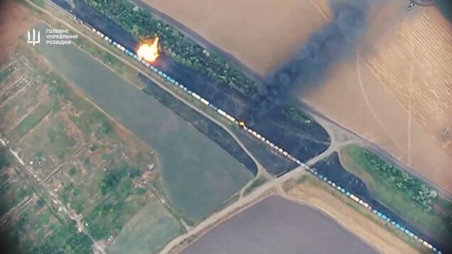 Ukraine Destroys Fuel Train in Zaporizhzhia with Drones