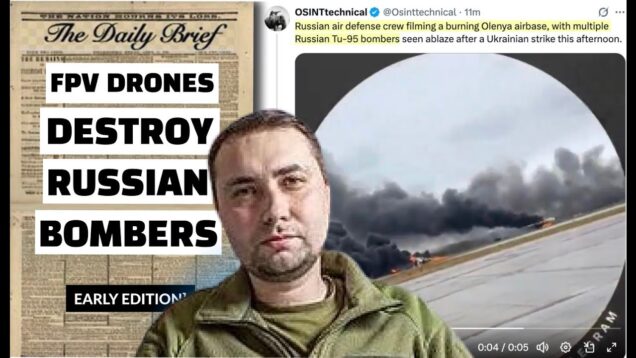 Ukraine’s Masterstroke: Russian Strategic Bombers Now Burning Wrecks