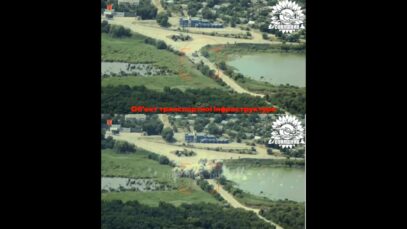 MiG-29 With JDAM Destroys Key Bridge with Possible BMP On