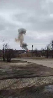 Akhtyrka, tank repairing factory destroyed...