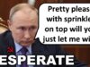 Putin is DESPERATE for a CEASEFIRE Now