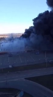 In Chernihiv, the city's largest hypermarket is on fire.  In social networks th...