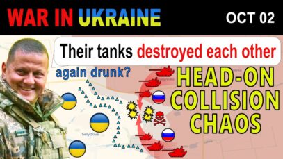 02 Oct: UNBELIEVABLE! Confused Russian Tank Drivers CRASH INTO EACH
