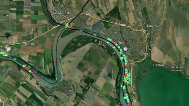 A traffic jam of more than 90 vessels loaded with