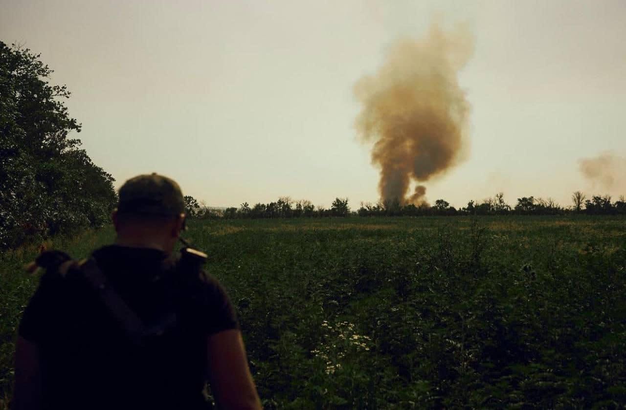 Wheat fields are on fire due to Russian rocket shelling. Konstantin Liberov show