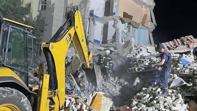 Last night Russia attacked from “Uragan” on a residential five-storey