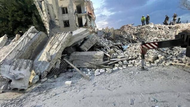 Last night Russia attacked from “Uragan” on a residential five-storey