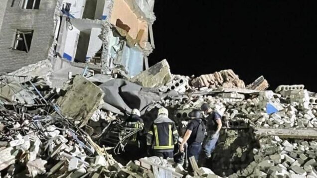 Last night Russia attacked from “Uragan” on a residential five-storey