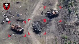 20 Russian Vehicles Destroyed Near Vuhledar Seen in Drone Footage