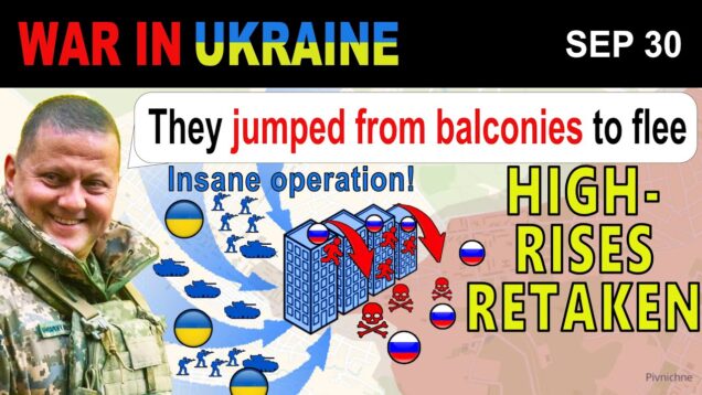 30 Sep: FOOTAGE: Defeated Russian Soldiers JUMP FROM TOP FLOORS