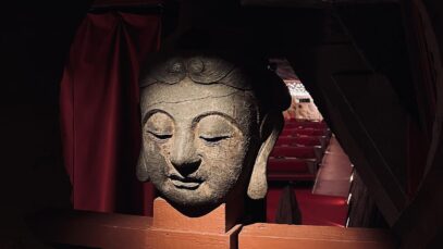 Art sculptures at Frank Lloyd Wright’s Taliesin West in Scottsdale,