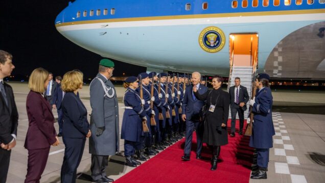 Biden arrives in Germany for high-level talks on Ukraine, Middle