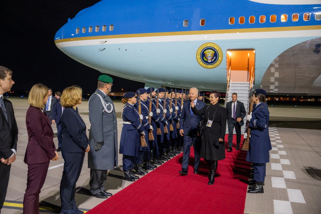 Biden arrives in Germany for high-level talks on Ukraine, Middle East