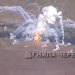 Buk SAM System Hit by HIMARS -- Huge Cook Off