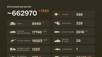 Combat losses of the enemy from February 24, 2022 to