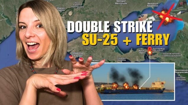 DOUBLE STRIKE IN ONE DAY: BURNED RUSSIAN FERRY & DOWNED