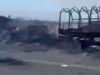 The Russian army defeated a huge convoy of military equipment