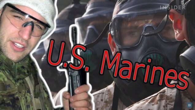 Estonian soldier reacts to Marine Corps training