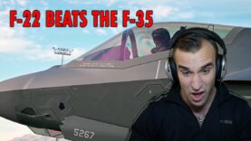 Estonian soldier reacts to the F-22