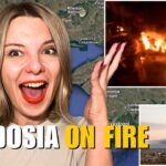 FEODOSIA ON FIRE AGAIN: LARGEST REFINERY IN CRIMEA STRIKE Vlog 827: War in Ukraine