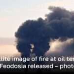 First satellite image of fire at oil terminal in occupied Feodosia released – photo